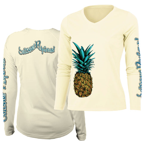 Pineapple V-Neck UPF